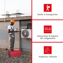 Coffre à Outils - 530 x 200 x 200 mm - 21,2 L