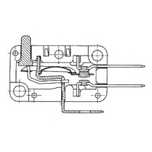 MICRORUPTEUR 12A, LONG LEVIER DE COMMANDE