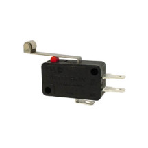 MICRORUPTEUR 12A, LONG LEVIER DE COMMANDE AVEC ROULETTE