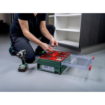 SB 18 L marteau perforateur sans fil, 18V 2 x 2Ah Li-power, chargeur SC 30, mallette de transport en plastique, atelier mobile