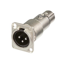 NEUTRIK - EMBASE XLR MÂLE VERS XLR FEMELLE - TRAVERSÉE DE PANNEAU