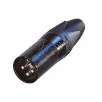 NEUTRIK - CONNECTEUR XLR, 3 POINTS MÂLE, ARGENTÉ, NOIR