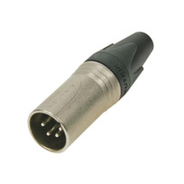 NEUTRIK - CONNECTEUR XLR, 4 POINTS MÂLE, ARGENTÉ, NICKEL