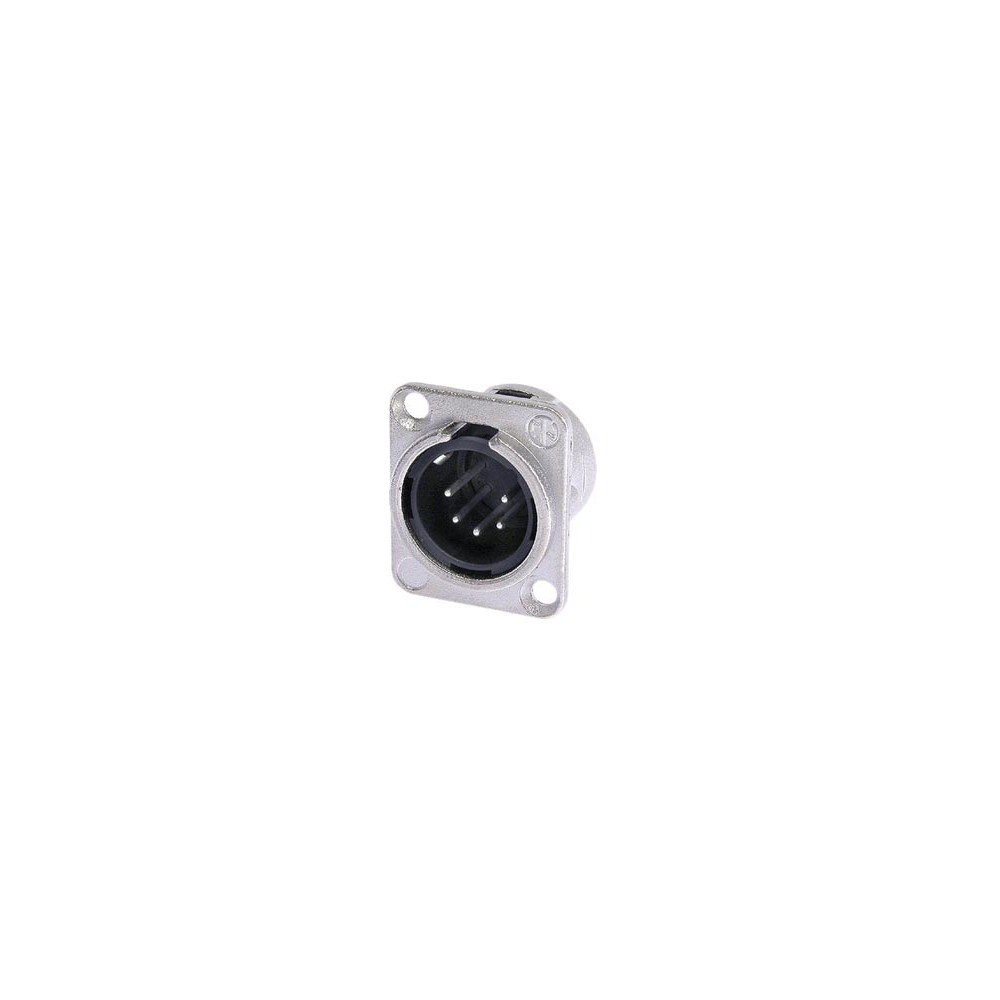 NEUTRIK - EMBASE XLR, 5 POINTS MALE, ARGENTE, NICKEL, TYPE D