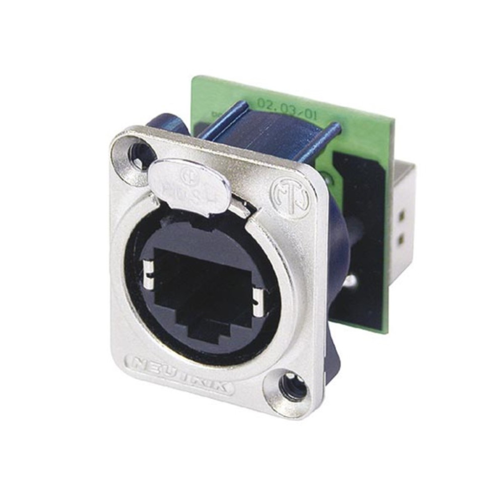 NEUTRIK - ETHERCON - CHÂSSIS MÉTALLIQUE AVEC RJ45 STANDARD MONTÉ À L'ARRIÈRE