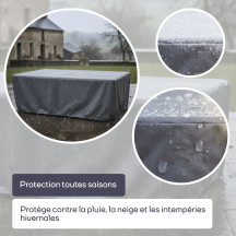 Housse extérieure pour ensemble de jardin rectangulaire - 285x180x95cm