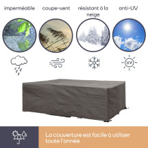 Housse extérieure pour ensemble de salon - 240x180x75cm