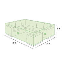 Housse extérieure pour ensemble de salon - 280x230x80cm
