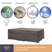 Housse extérieure pour ensemble de salon - 250x250x75cm