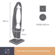 Housse d'extérieur pour parasol Ø max. 450 cm
