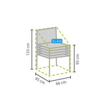 Housse d'extérieur pour chaises empilables - 95 cm