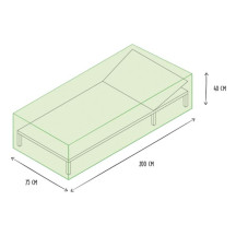Housse extérieure pour chaise longue - 200x75x40cm