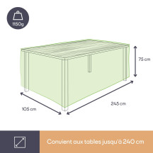Housse d'extérieur pour table - max. 240 cm