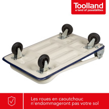 Chariot plate-forme - 74 x 48 cm - charge max. 150 kg