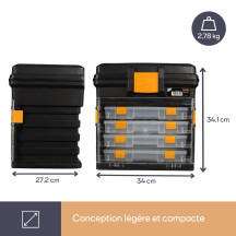 Coffret De Rangement - 340 x 272 x 341 mm - 31,5 L