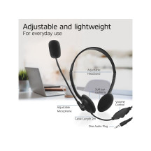 Casque d'écoute avec prise audio de 3,5 mm