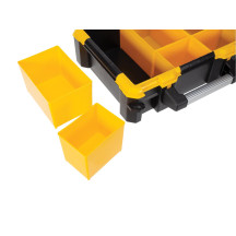 Coffre de rangement en plastique avec bacs amovibles - 380x340x110 mm - 14 L